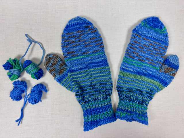 Handschuhe handgestrickt 