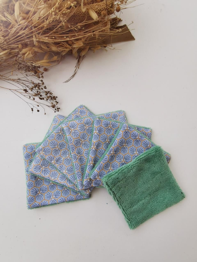 Lingettes GUSTAVE bleu/vert 