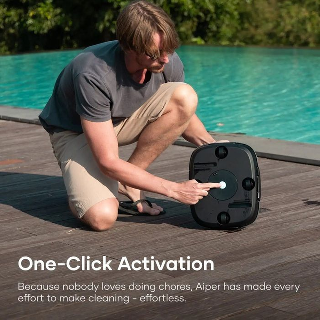 Aiper Scuba SE Cordless Robotic Pool Cleaner - black