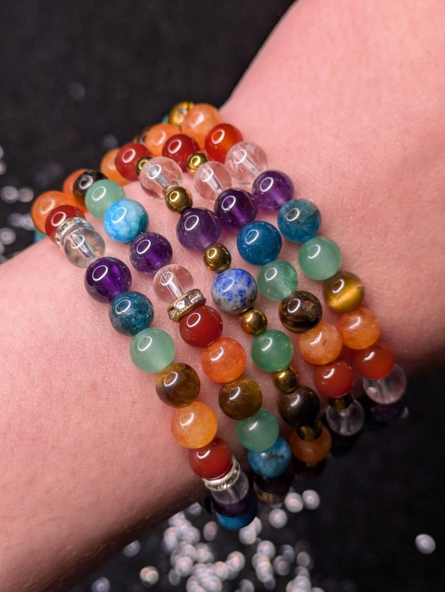 Bracelet 7 chakras 6mm