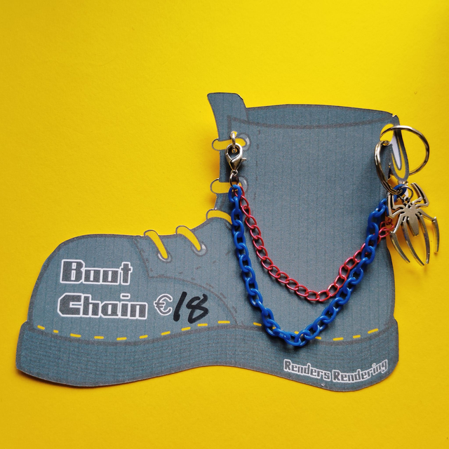 Red and Blue Spiderman - Boot Chain - Pair -[BCH-ALT-RB-SM]