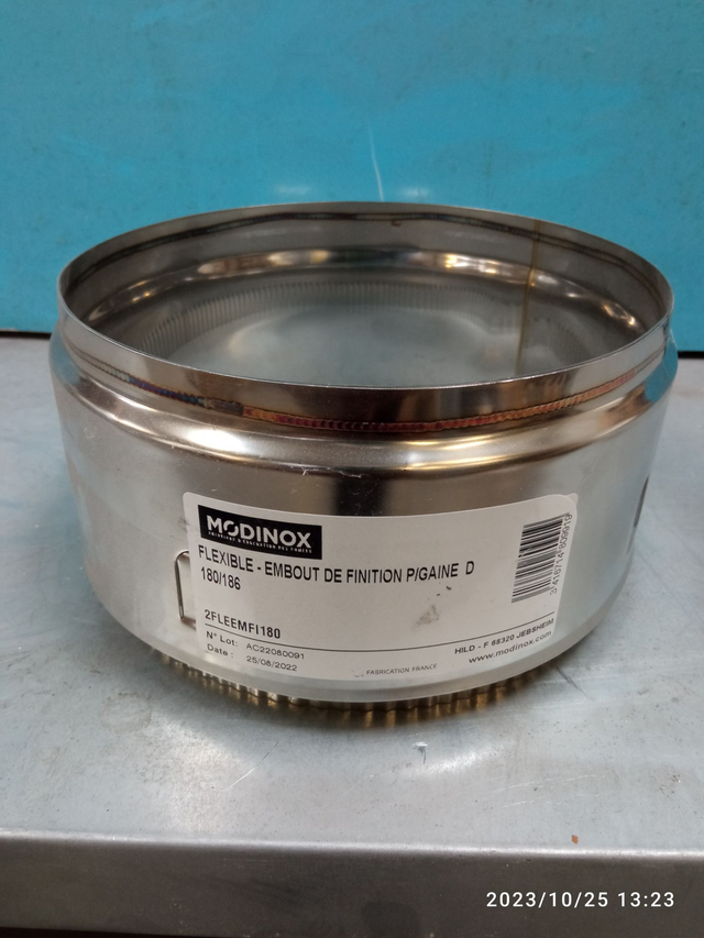 Embout de finition pour gaine D180186 - 2FLEEMFI180 