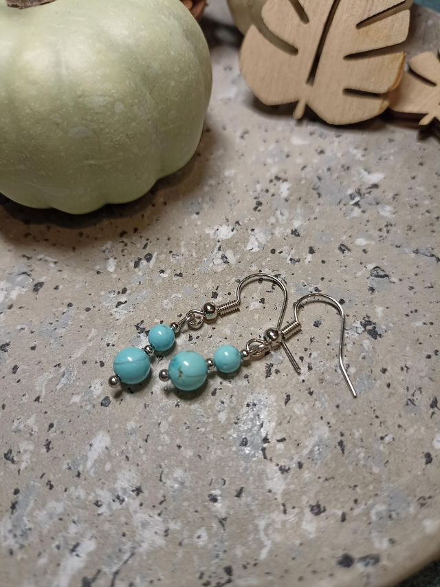 Boucles d'oreilles Turquoise 