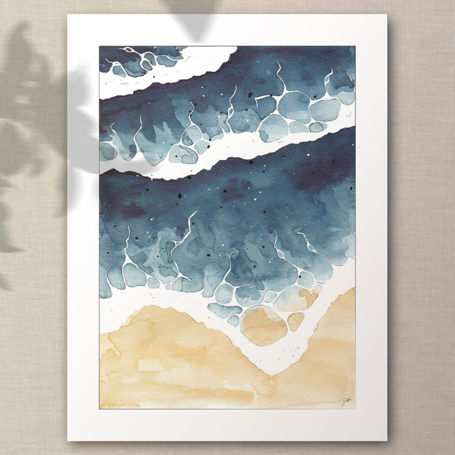 Affiche 30x40 - Bord de Mer - Indigo