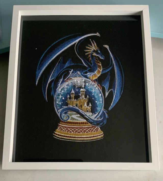 Dragon on Snow Globe 