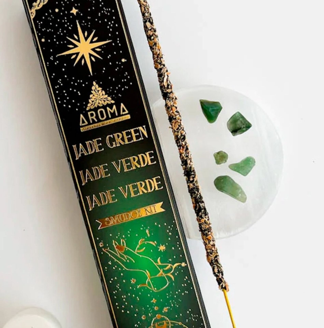 Encens bâton Aroma Jade verte 20g