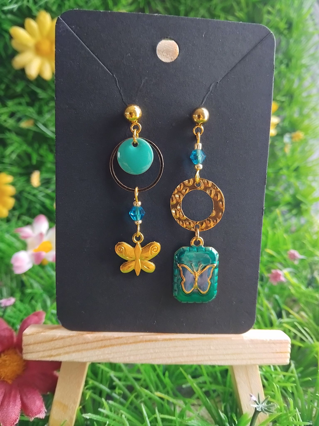 boucles d'oreilles papillon