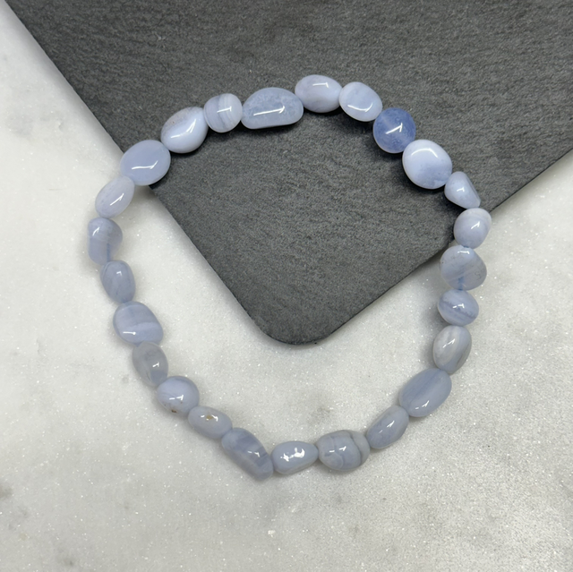 Blue Lace Agate Bracelet 
