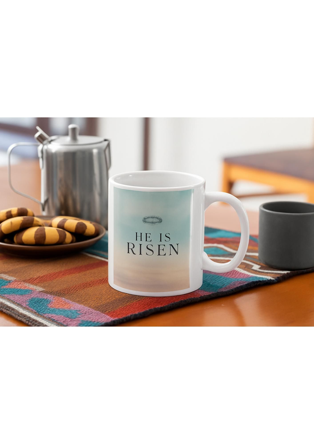 He has risen mug