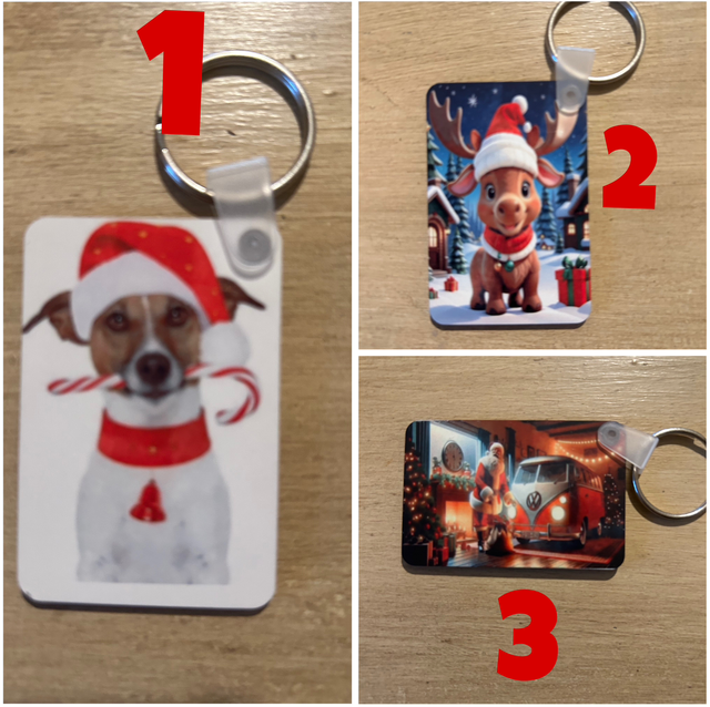 Porte clés en bois sublimés