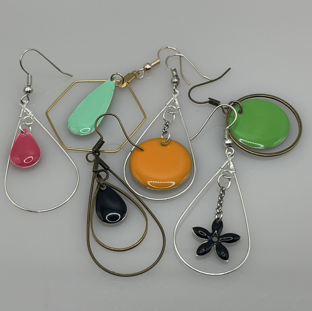 Boucles d’oreilles « émail »