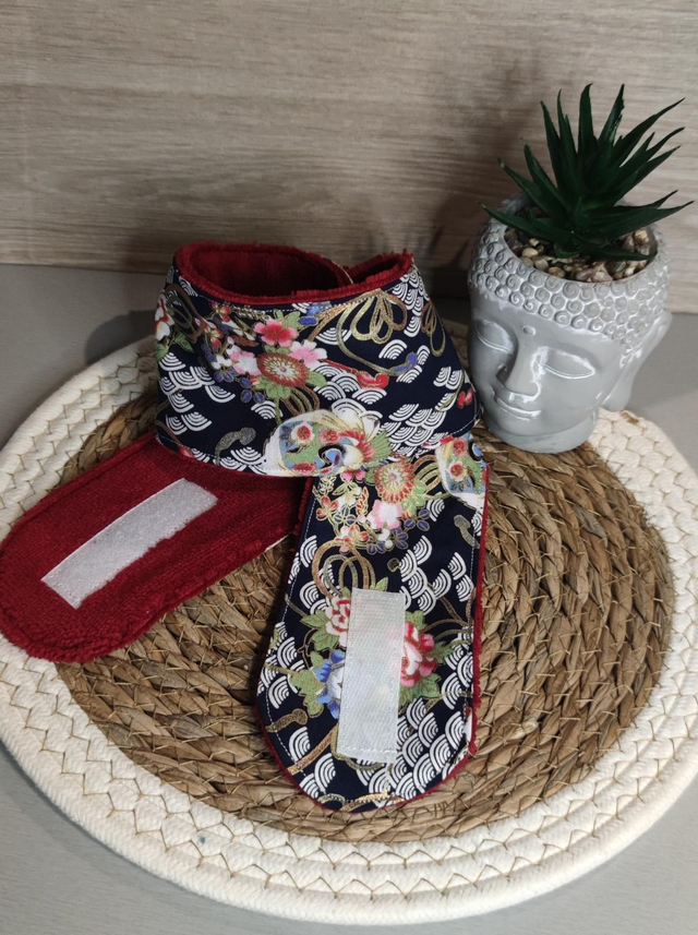 Bandeau chinois fond rouge 