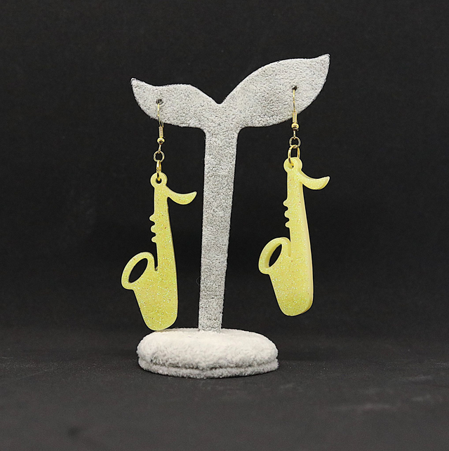 Boucles d&#039;oreilles Saxophone