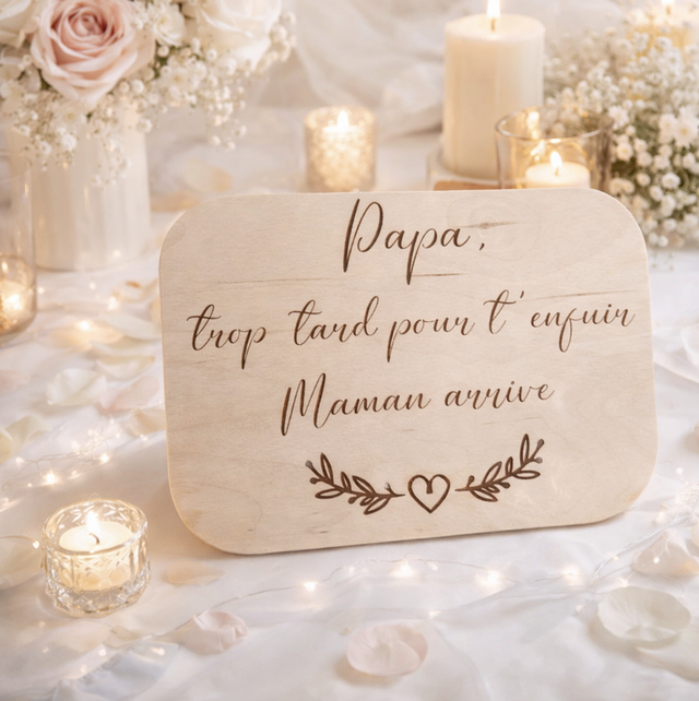Panneau Mariage Papa