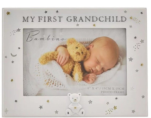 Bambino My First Grandchild Photo Frame 6' x 4'.