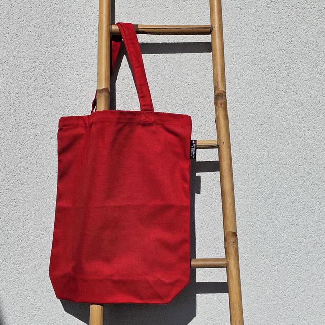 TOTE BAG EMILIE ROUGE 35X40 avec soufflet