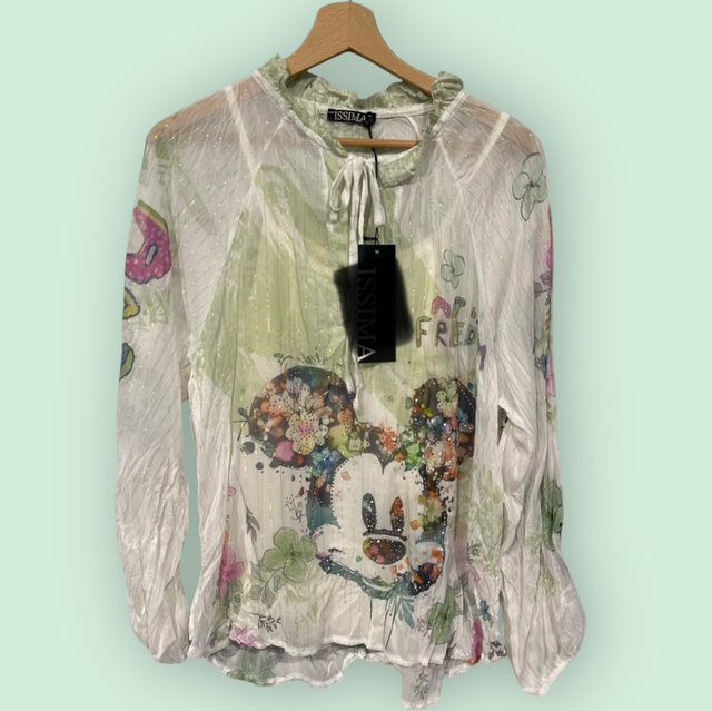 BU1 Bluse mit Top „Freedom“ mint AA ca.60 L ca.66