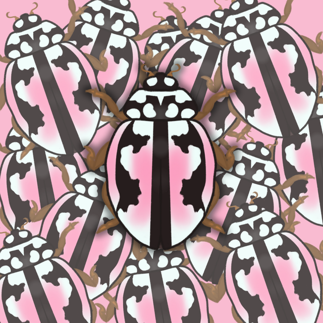 Lipstick Ladybird Sticker