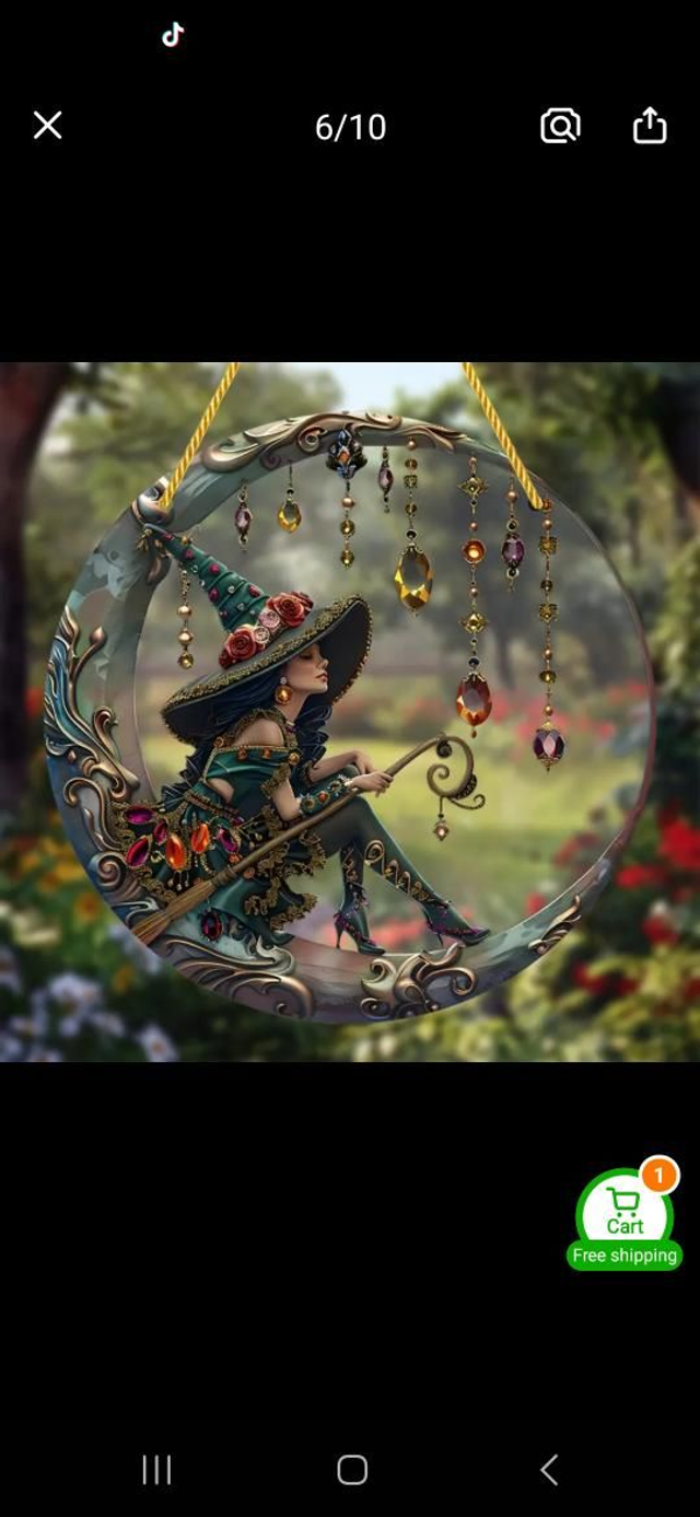 Moonlight Witch Suncatcher