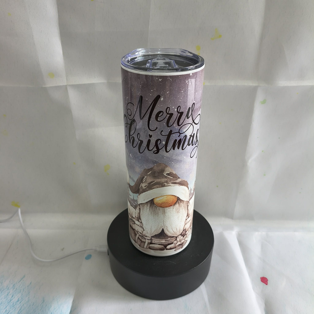 Noël tumbler thermos gnome