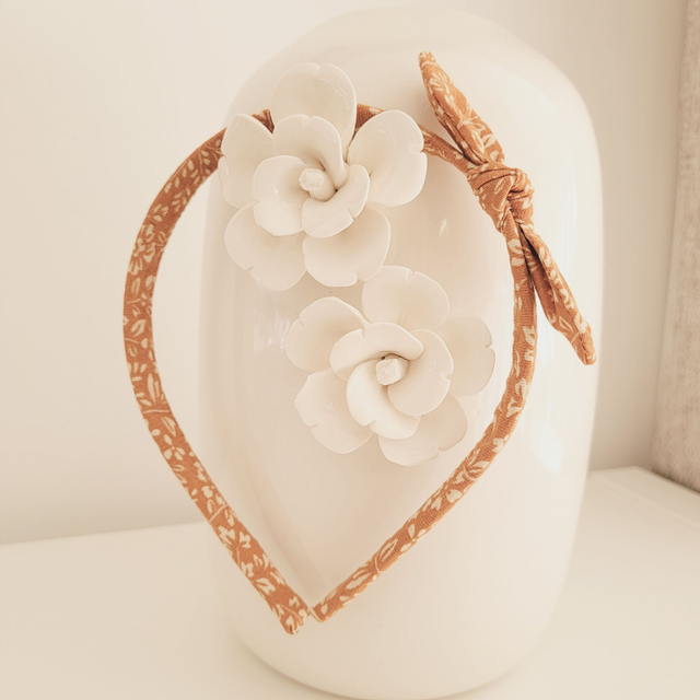 Serre-tête &quot;jaune ocre&quot;