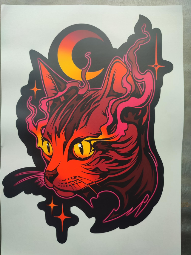 Chat ( red ) Big sticker