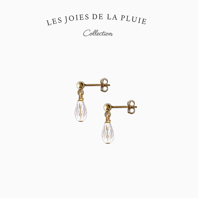Boucles d&#039;oreilles en gold filled - Les joies de la pluie 