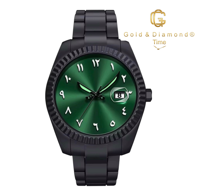 Orologio LUX G&D®️Time Nero Verde Arabo