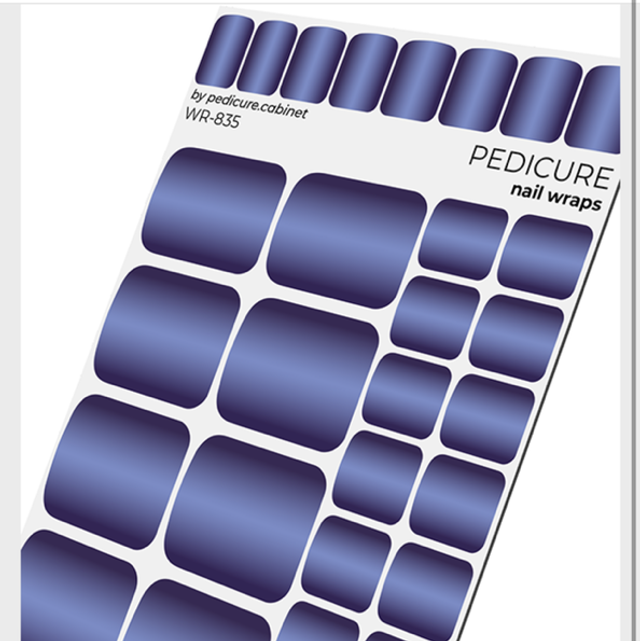 WRAP BLEU MÉTALLIQUE 