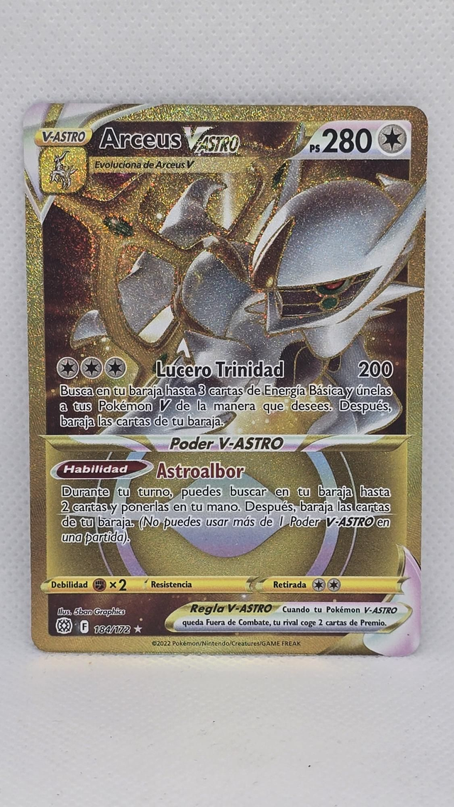 ARCEUS V ASTRO , #184 BRILLANT STARS ESP NM