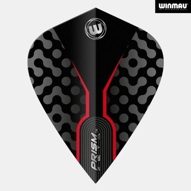 Winmau Flights / Zeta Kite / Schwarz - Rot