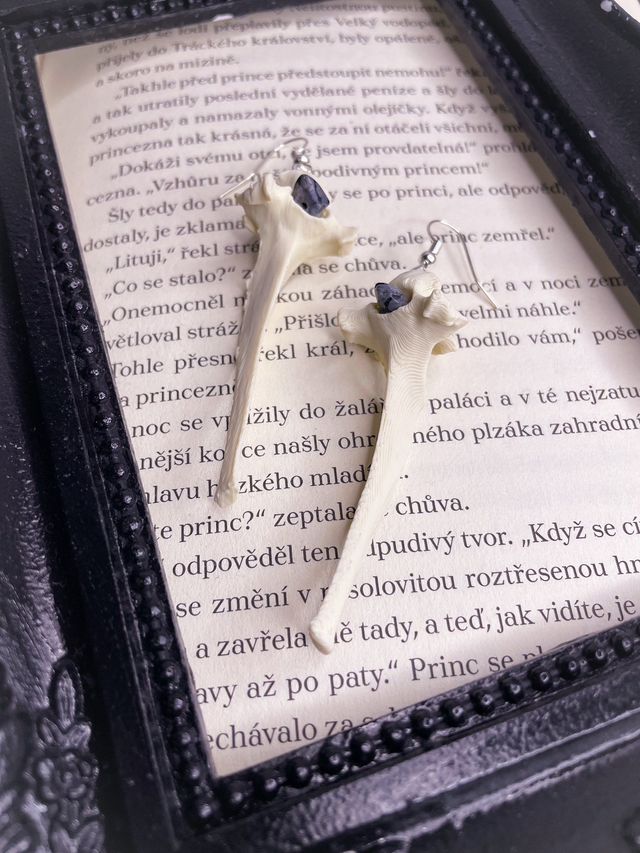 Náušnice Osteology Bone