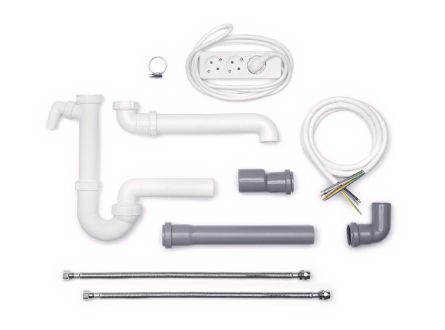 Montage Set-3 Küchenanschlußset, Set 10-teilig