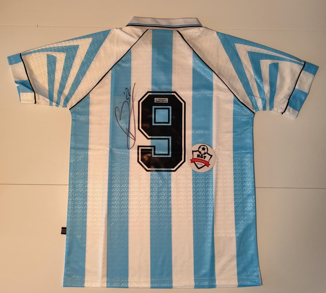Gesigneerd Argentinië Retro Shirt – Gabriel Batistuta #9