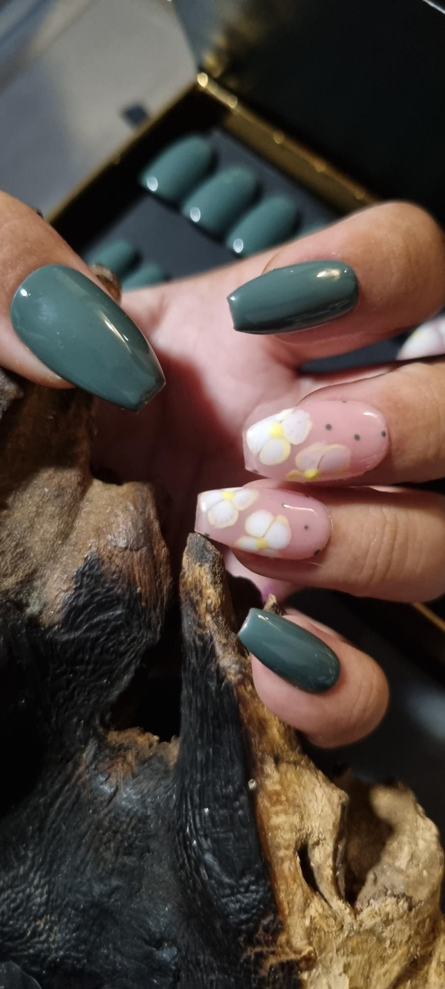 Green bloom flower little ballerine S