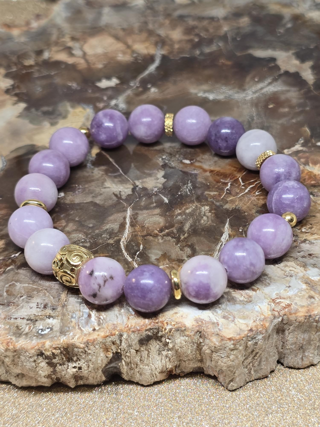 Bracelet Lépidolite en 1 cm 