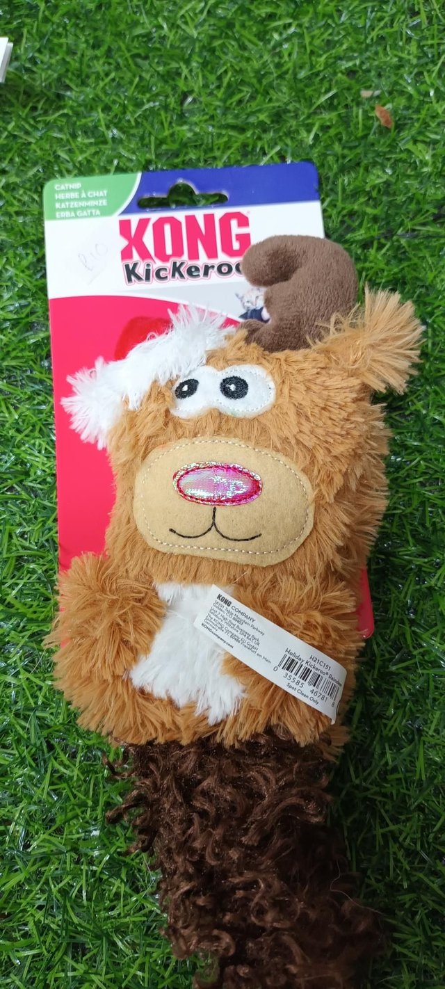 Kong kickeroo Christmas crinkle reindeer 