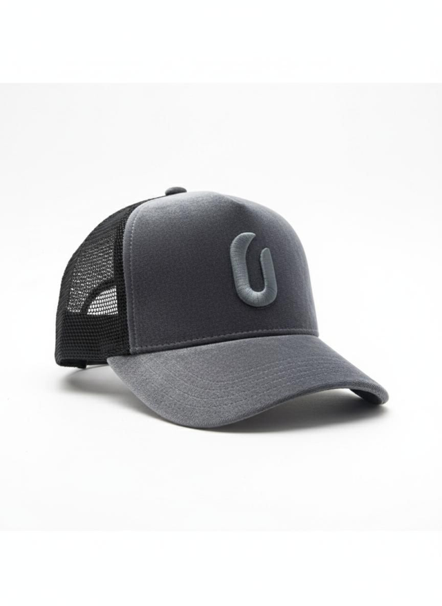 SNAP BACK CAP - GREY CRUSHED VELVET