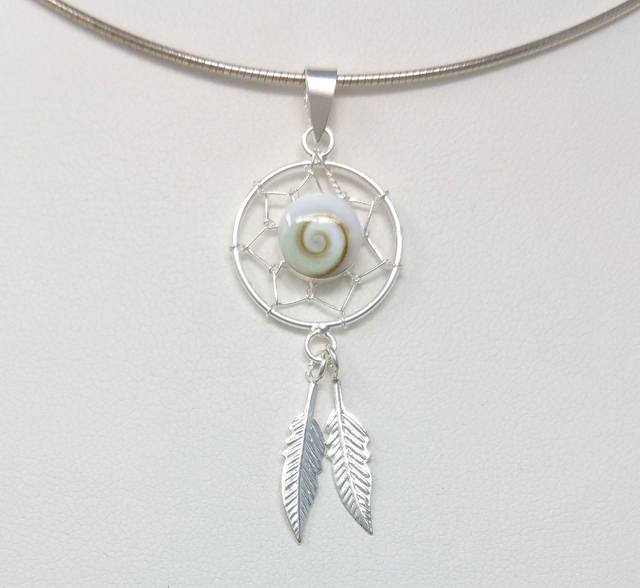 PENDENTIF ATTRAPE REVES OEIL DE STE LUCIE ARGENT VENDU SANS CHAINE - OSLPS308