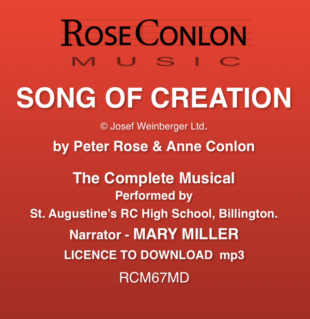 SONG OF CREATION RCM67MD  Complete musical (+ narrations)  Rose/Conlon