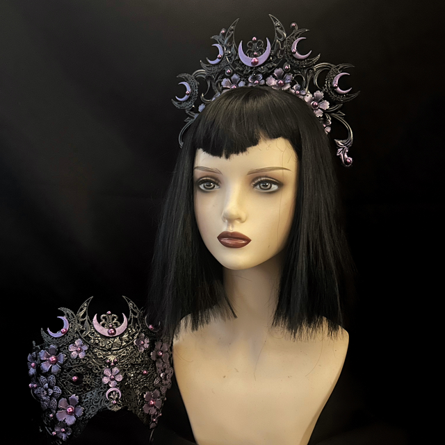 Lunara mask and crown set 