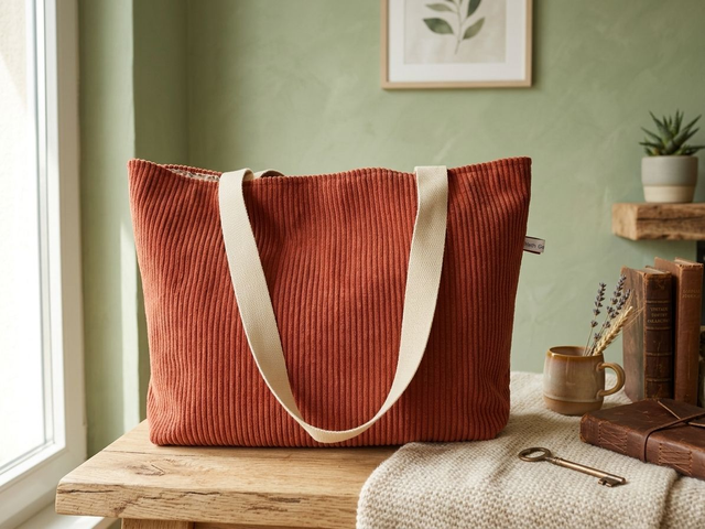 Cabas chic Terracotta - Réversible 