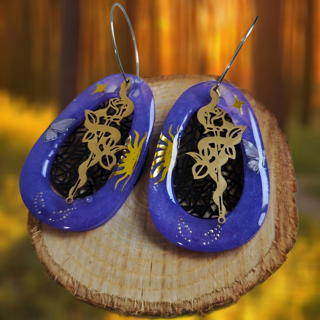 Boucles d'oreilles 'Radioactive'