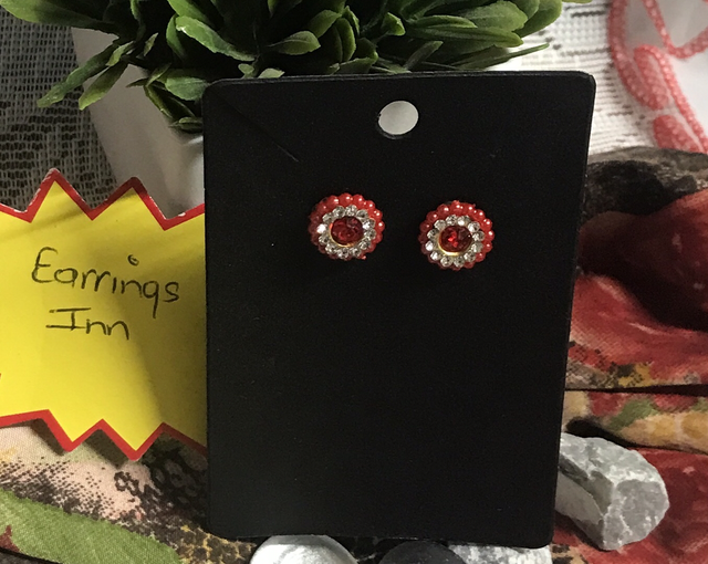 Children-Adult Studs -Red - CASER10