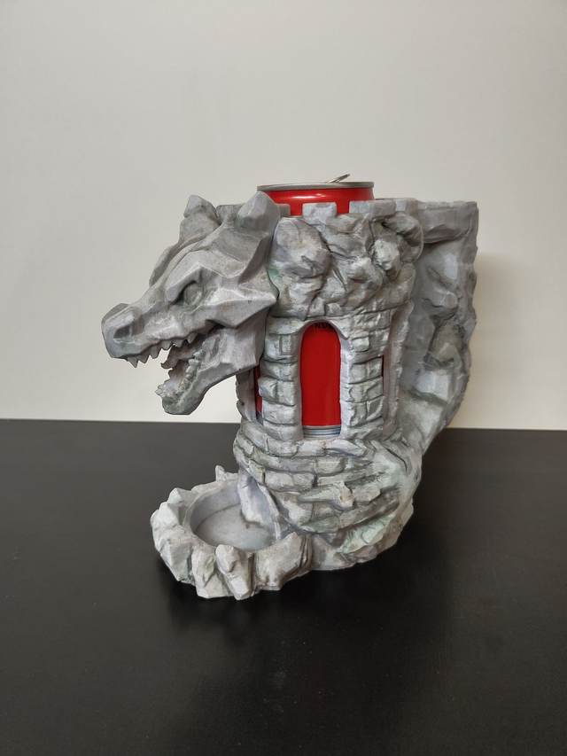 3D Druck: Dragon's Fortress Can Holder & Dice Tower - Würfelturm