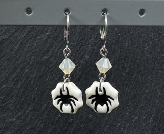 Boucles d'oreilles araignées 