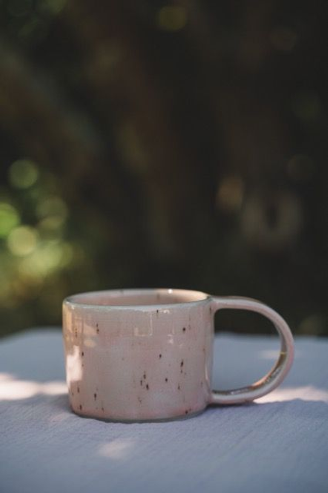 Mug rose tacheté 🩷