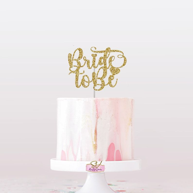 Cake topper bride to be 