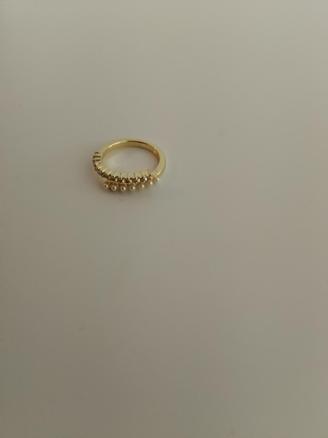 Open ring goudkleurig