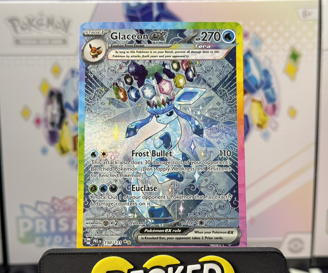  Pokémon TCG - Glaceon EX SIR - 150/131 Prismatic Evolutions - English